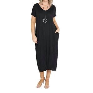 NEW GOLDEN josie dress in black